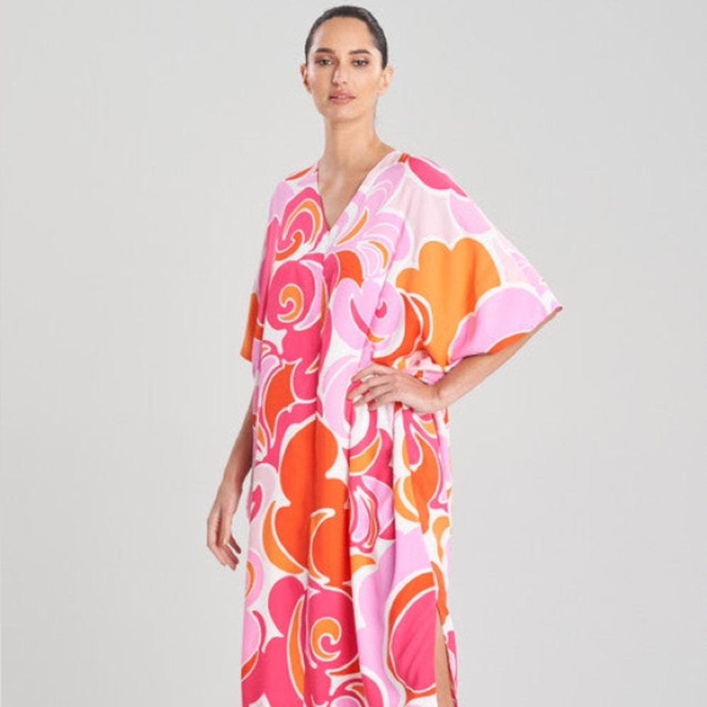 Natori Nami Zip Caftan size Medium